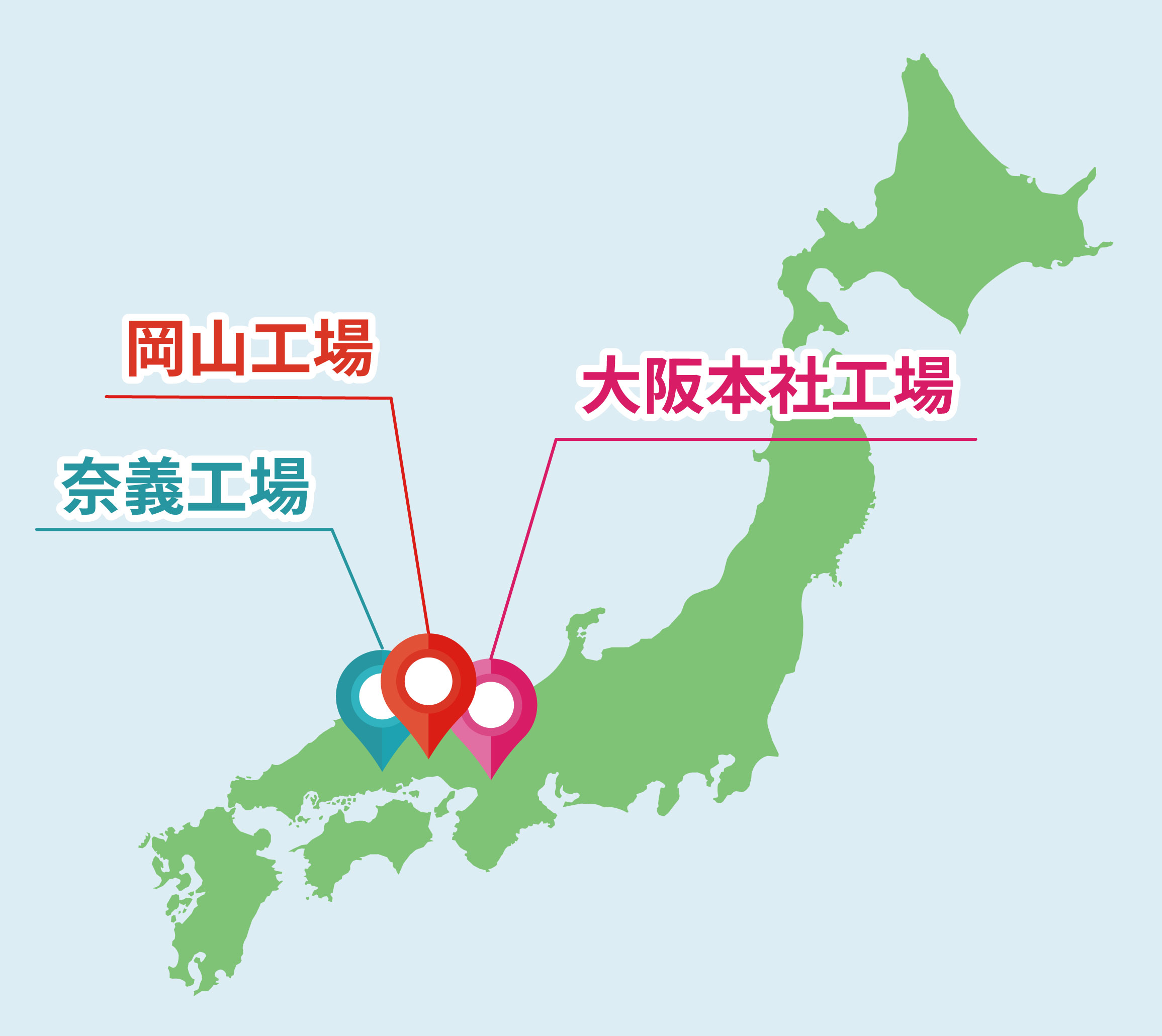 興和製作所の対応エリア